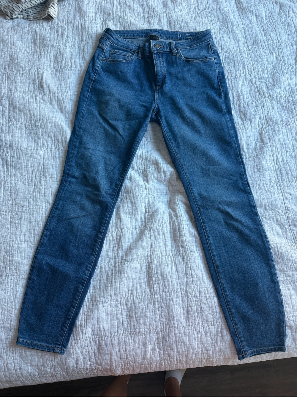 Massimo Dutti Blue Skinny Jeans, size 38